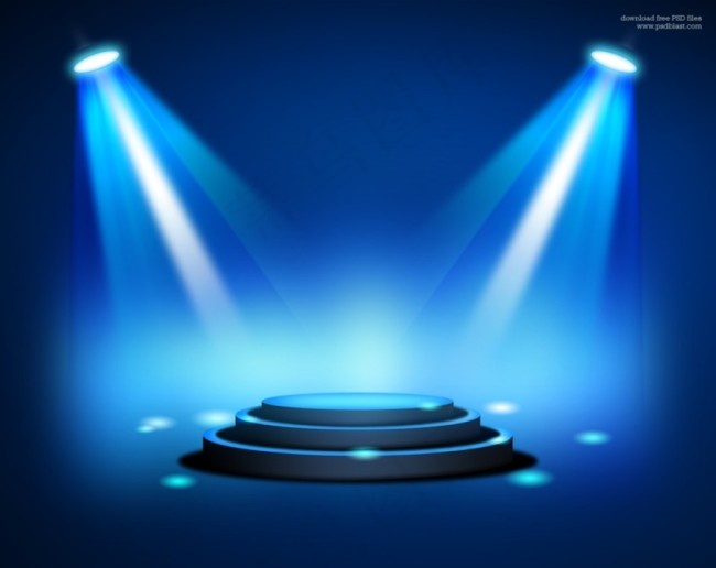 舞台灯光背景射灯效果