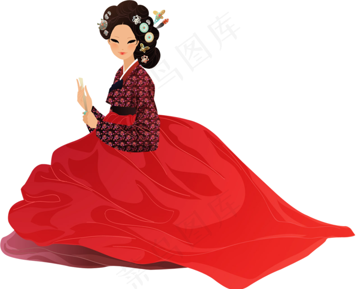 中国风韩国旅游宣传海报设计背景素材