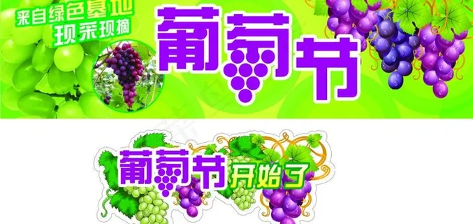 葡萄节吊牌围布图片 葡萄节吊牌围布图片