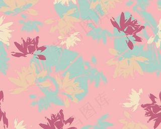 卡通抽象花朵花纹底纹图片
