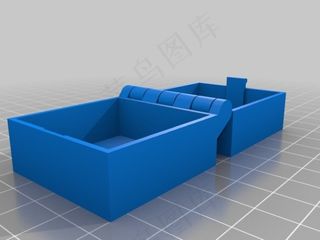 3D铰链槽盒子