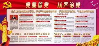 党性建设海报展板宣传栏素材