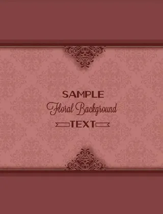 欧式花纹背景图片