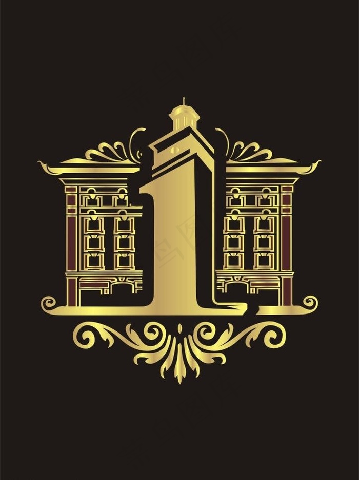 欧式建筑抽象图片