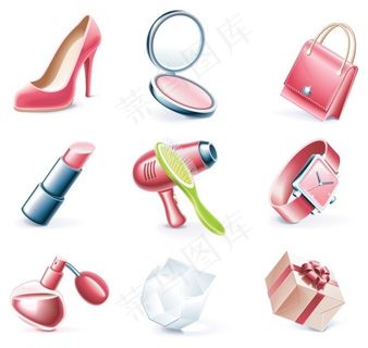 女人用品矢量图 女人用品矢量图