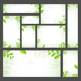 绿色背景矢量图