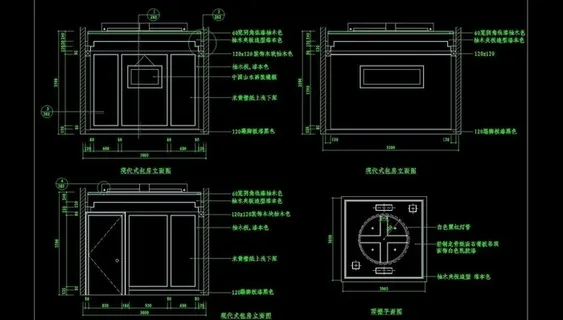 cad餐厅设计素材 餐厅施工图片