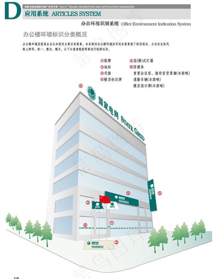 国网大楼效果图图片ai矢量模版下载