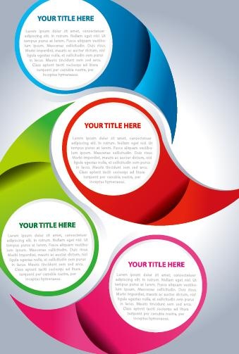 圆环背景设计矢量素材