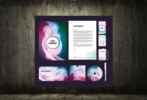 企业全套业务标识矢量模板