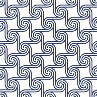 中国中式和风民族风格蓝色花纹瓷器手绘背景底纹图案矢量图片素材