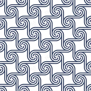 中国中式和风民族风格蓝色花纹瓷器手绘背景底纹图案矢量图片素材