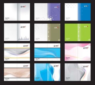 投标书画册封面设计矢量素材