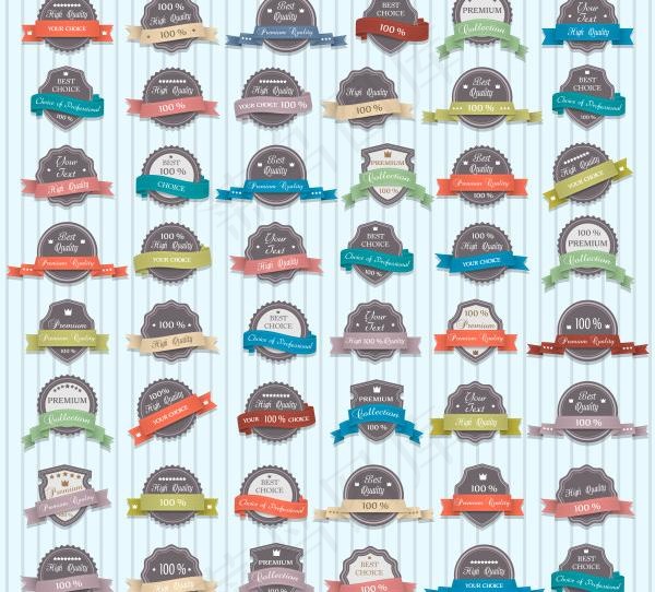 不同年份的销售标签向量集