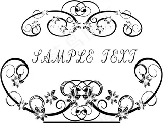 实用的时尚精美花纹花边矢量素材