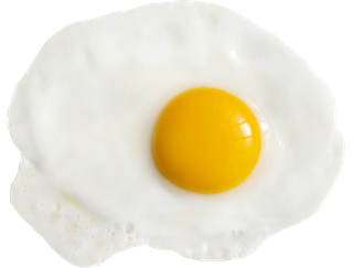 卡通手绘荷包蛋设计PNG免扣素材