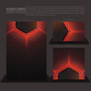 炫彩几何背景卡片