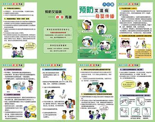 预防艾滋病折页广告