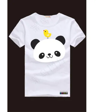 熊猫T恤印花模板