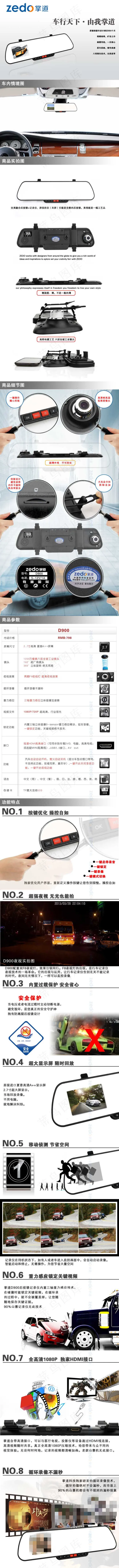 汽车配件淘宝描述详情页psd模版下载
