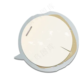 可爱卡通对话泡泡对话框PNG素材