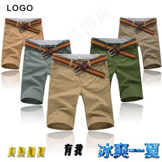淘宝夏季男装主图短裤直通车图片PS...