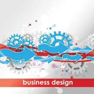 炫彩箭头背景矢量素材