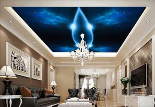 唯美天顶壁画背景图