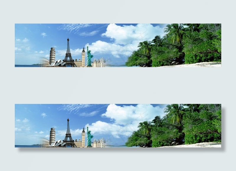 旅游网站banner设计　
