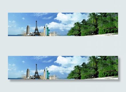 旅游网站banner设计　