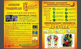 巴马汤 宣传单 海报图片