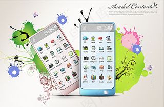 智能手机海报模板