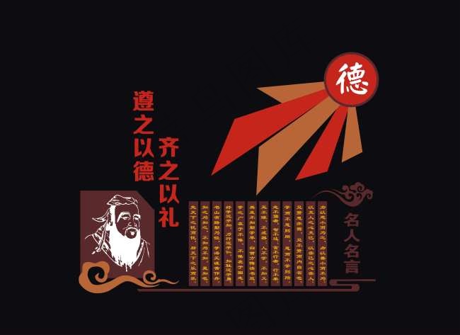 校园文化墙cdr矢量模版下载