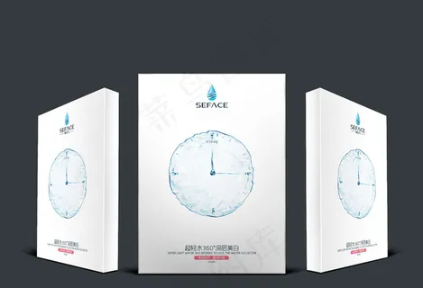 化妆品面膜包装展示效果图贴图机