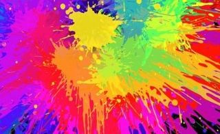 色彩鲜艳的墨水图示设计矢量