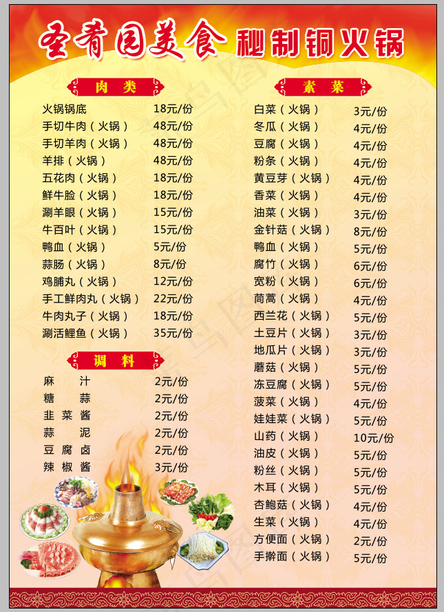 菜单psd模版下载