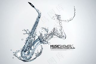 萨克斯和水花