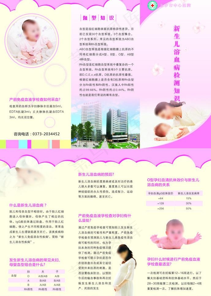 三折页 新生儿 溶血症图片