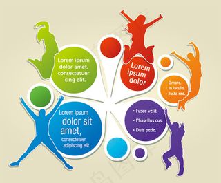 矢量彩页宣传背景