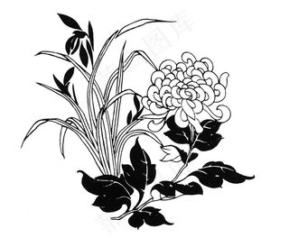 春兰秋菊 吉祥图案_258