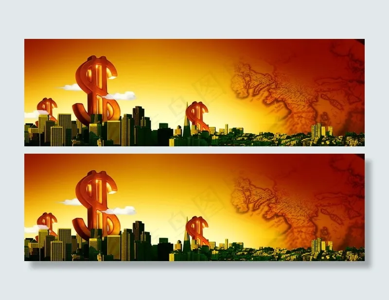 金融时代地产(7085X2244(DPI:300))psd模版下载