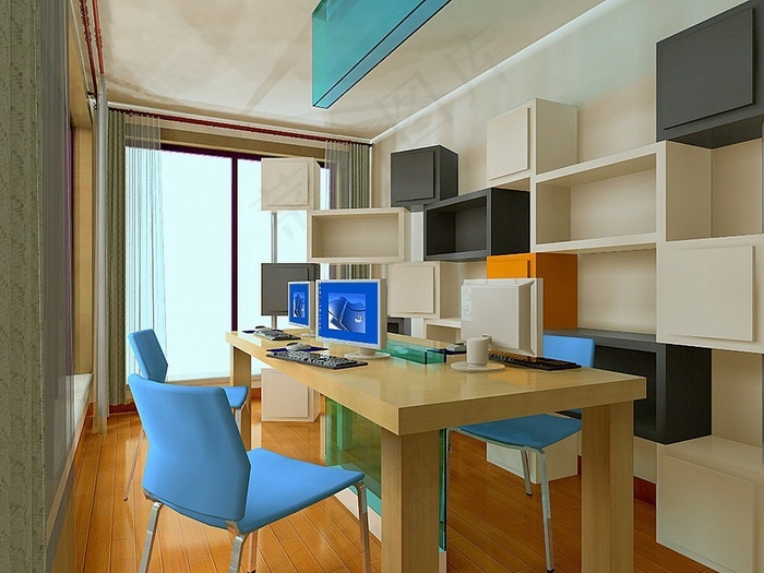 书房装修设计效果图