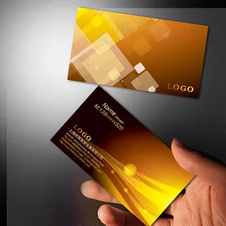 高档个性 精致高级名片PSD模版下...