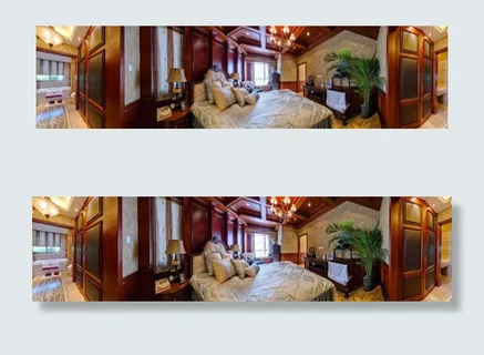 别墅卧室全景效果图