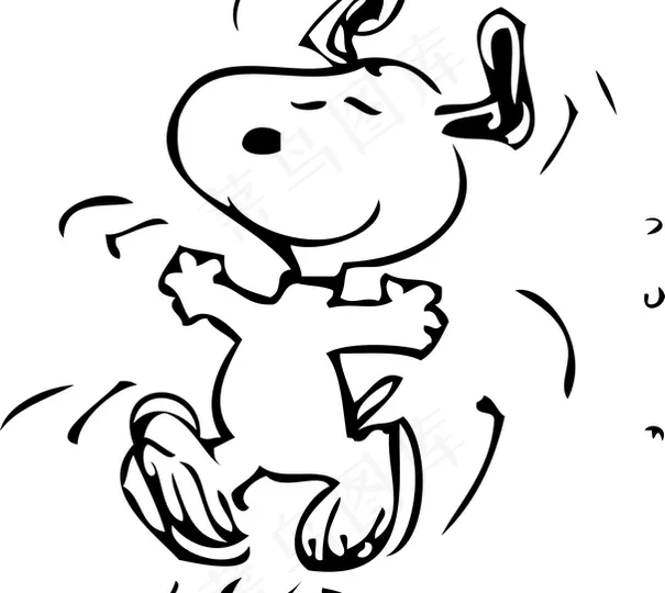 Dancing_Snoopy lo...ai矢量模版下载