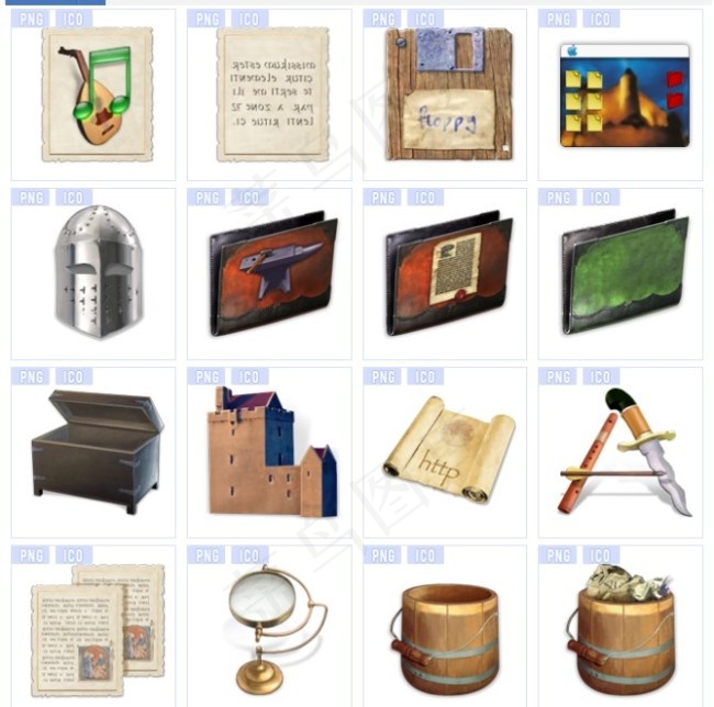 古典风桌面图标下载