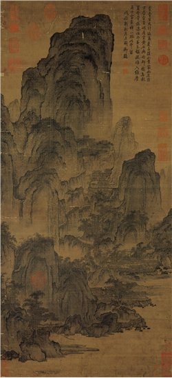 宋 燕文貴 溪山樓觀
