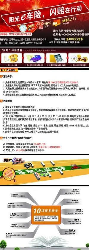 阳光车险x展架图片