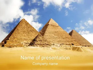埃及金字塔PPT模板预览图