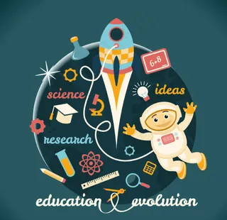 教育插画矢量图片